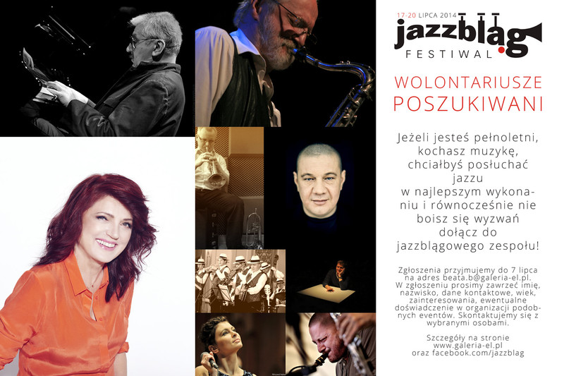 Elbląg, Dołącz do jazzblągowej ekipy! Wolontariusze poszukiwani
