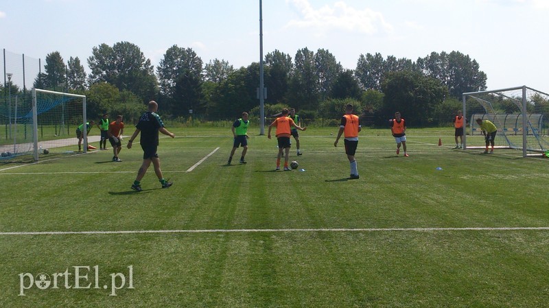 Elbląg, Pierwszy trening Concordii (piłka nożna)