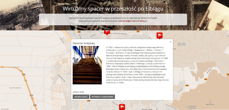 Wirtualny spacer w przeszłość po Elblągu