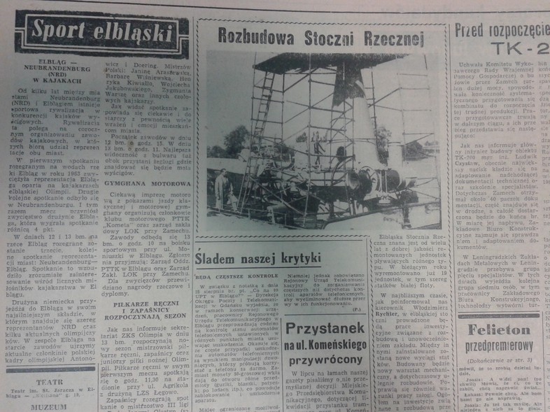 Elbląg, Rozbudowa Stoczni Rzecznej