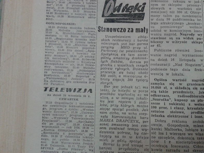 Elbląg, Stanowczo za mały