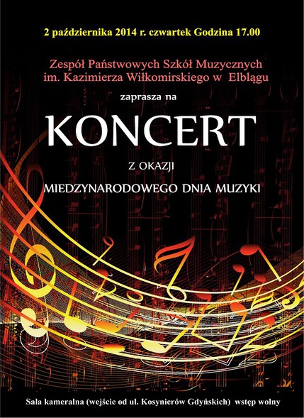 Elbląg, Inauguracja sezonu koncertowego elbląskiej szkoły muzycznej