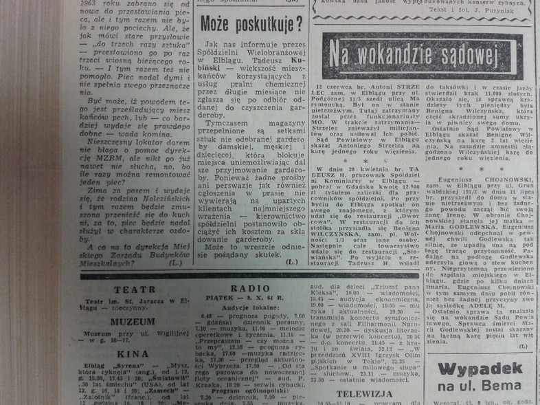 Elbląg, Może poskutkuje?