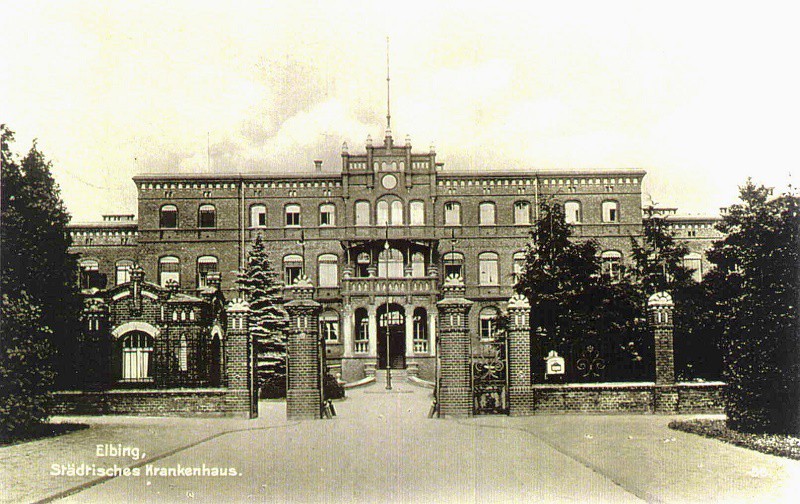 Elbląg, Szpital Miejski wybudowano w latach 1902-1905 Elbląg, Szpital Miejski wybudowano w latach 1902-1905
