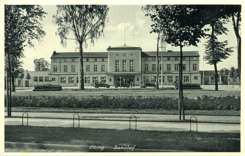 Elbląg, Dworzec w Elblągu przed wojną Elbląg, Dworzec w Elblągu przed wojną