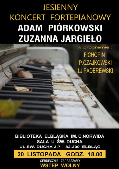 Elbląg, Jesienny koncert fortepianowy