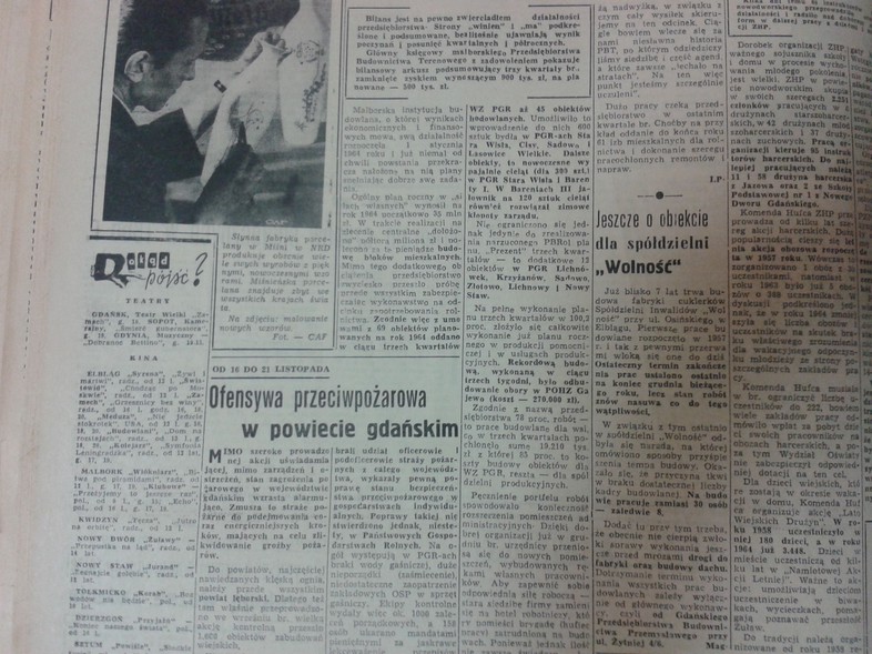 Elbląg, Jeszcze o obiekcie dla spółdzielni "Wolność"