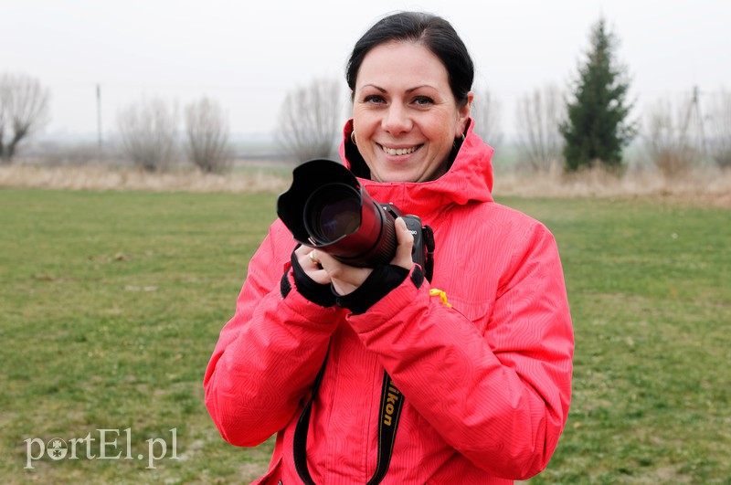 Elbląg, Pani Monika z aparatem Elbląg, Pani Monika z aparatem