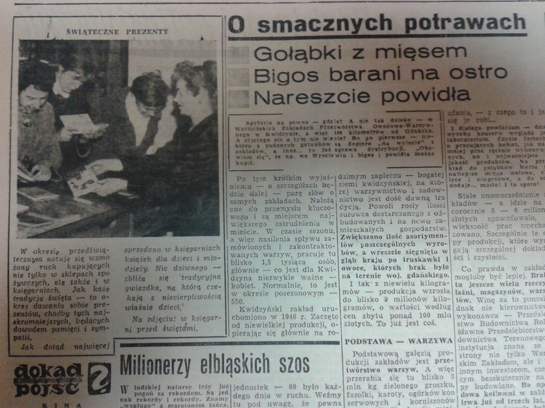 Elbląg, Świąteczne prezenty