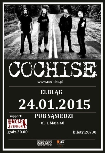 Elbląg, Paweł Małaszyński z zespołem Cochise u Sąsiadów