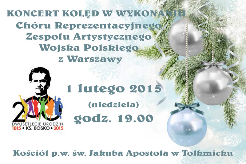 Elbląg, Uroczystość Św. Jana Bosko i koncert kolęd w Tolkmicku