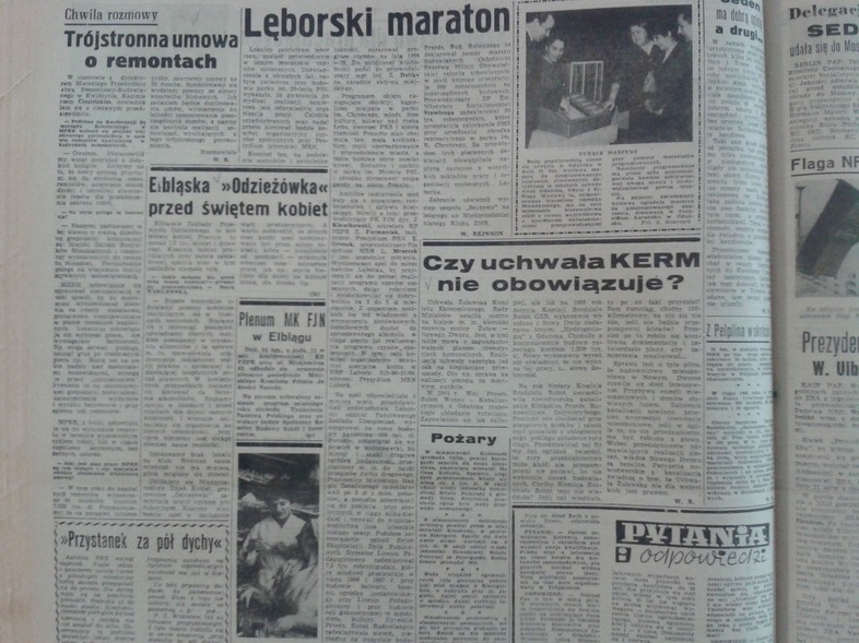 Elbląg, Elbląska "Odzieżówka" przed świętem kobiet Elbląg, Elbląska "Odzieżówka" przed świętem kobiet