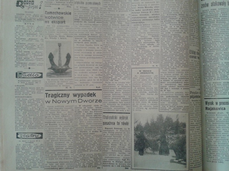 Elbląg, Zamechowskie kotwice na eksport Elbląg, Zamechowskie kotwice na eksport