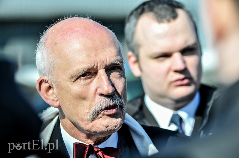 Elbląg, Janusz Korwin-Mikke przyleciał do Elbląga Elbląg, Janusz Korwin-Mikke przyleciał do Elbląga