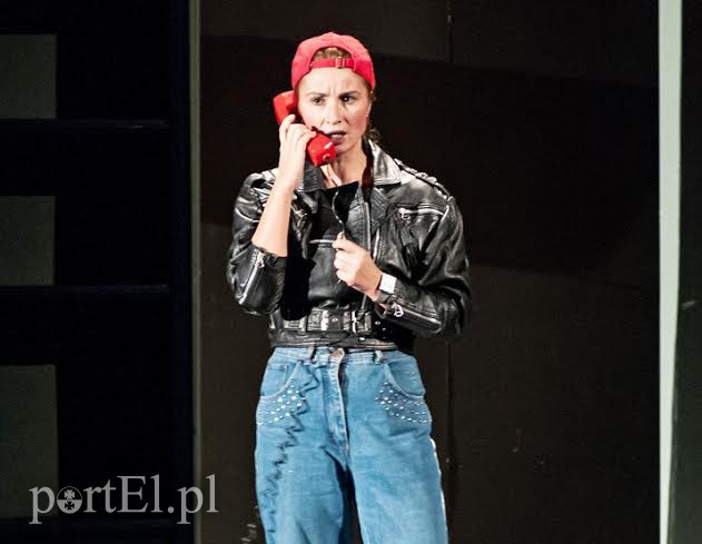 Elbląg, Joanna Brodzik podczas spektaklu w Elblągu