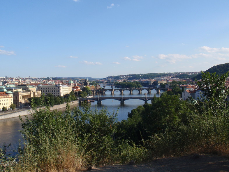 Elbląg, Mosty praskie: 1. most to Manesuv most, 2. to Most Karola, 3. most Legii,