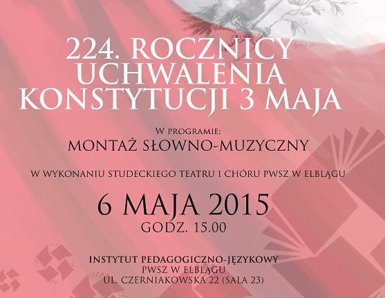 Elbląg, Obchody rocznicy Konstytucji 3 Maja w PWSZ