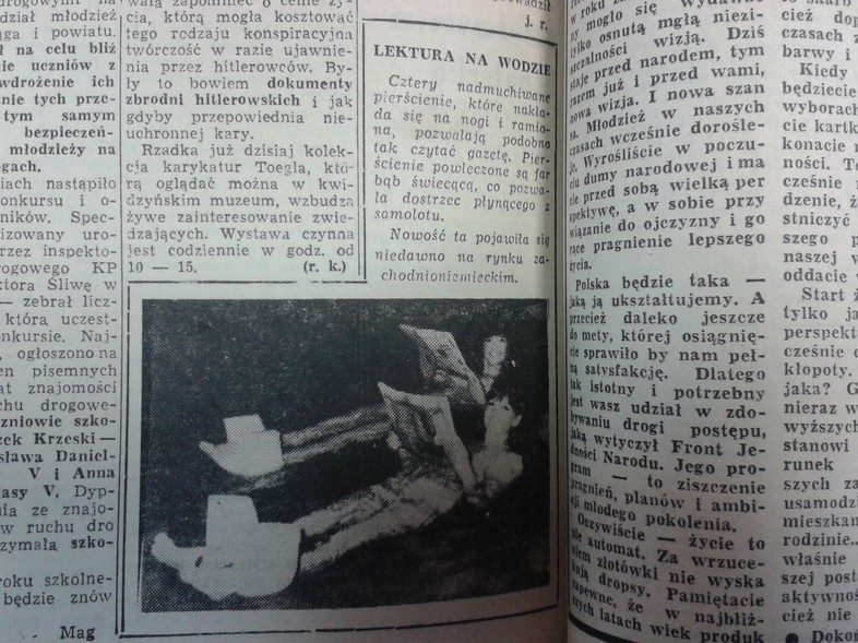 Elbląg, Lektura na wodzie