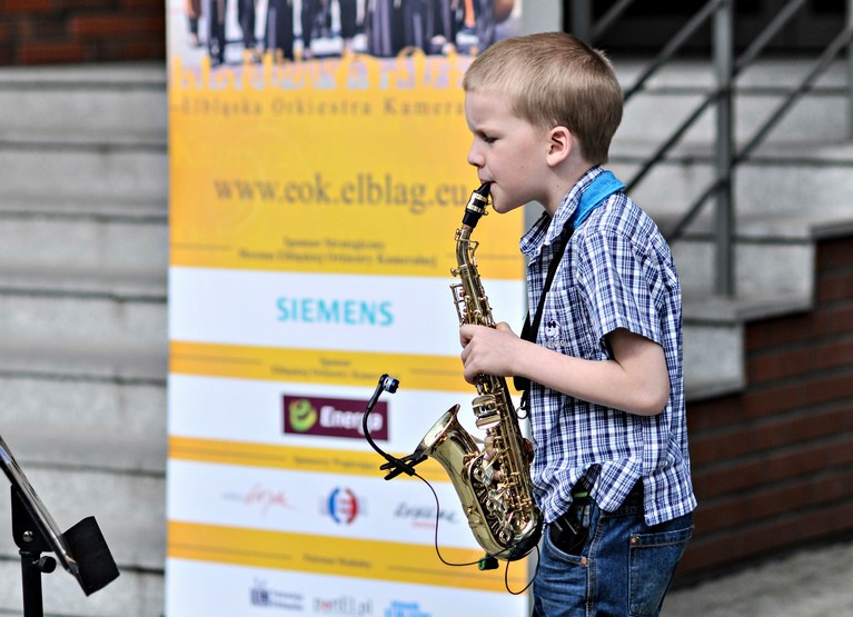 Elbląg, W happeningu wziął udział 7-letni Mateusz Kawka
