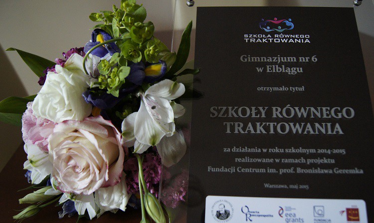 Elbląg, Gimnazjum nr 6 z tytułem Szkoły Równego Traktowania