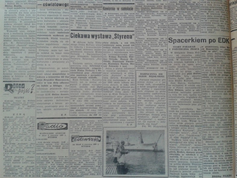 Elbląg, Kawiarnia w samolocie