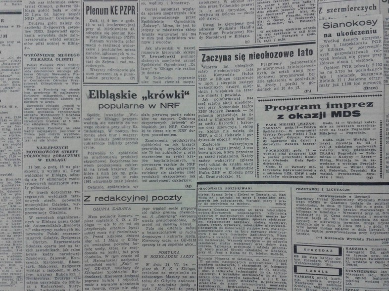 Elbląg, Elbląskie "krówki" popularne w NRN Elbląg, Elbląskie "krówki" popularne w NRN