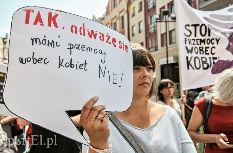Elbląg, Protest w obronie ofiar gwałtów Elbląg, Protest w obronie ofiar gwałtów