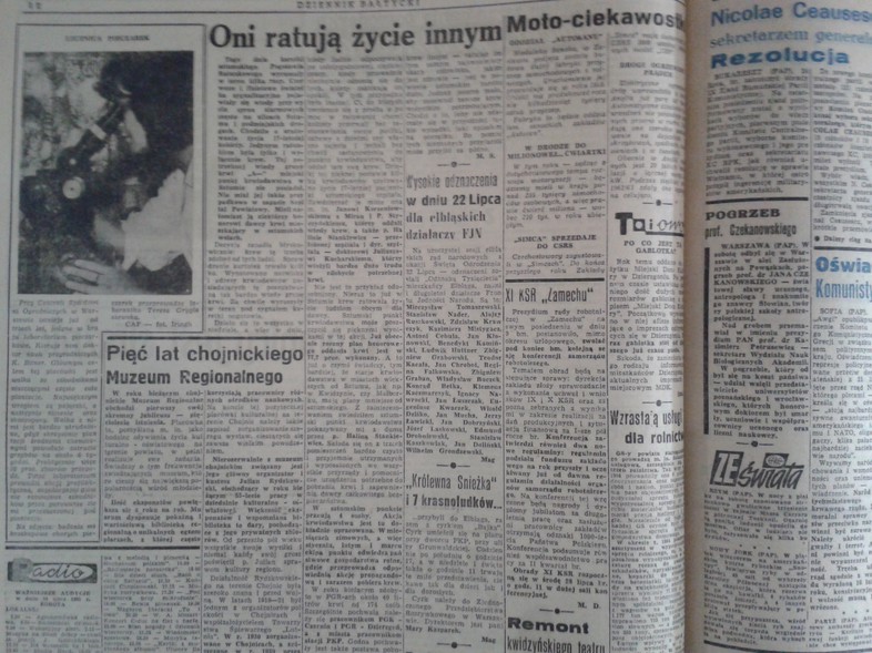 Elbląg, Moto-ciekawostki