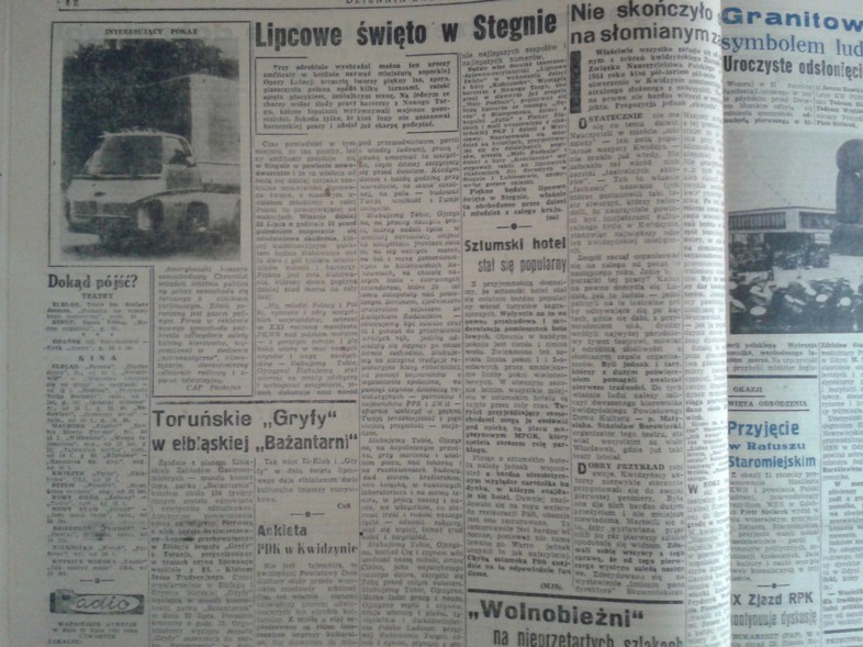 Elbląg, Toruńskie "Gryfy" w elbląskiej "Bażantarni"