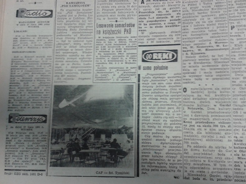 Elbląg, Kawiarnia "Pod samolotem"