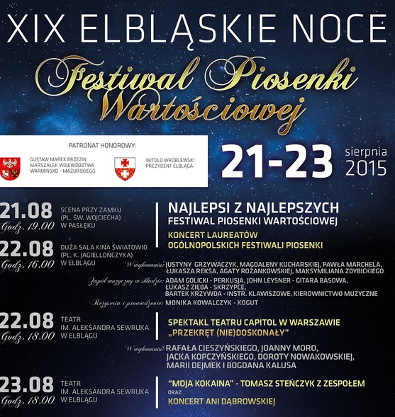 Elbląg, Elbląskie Noce z gwiazdami