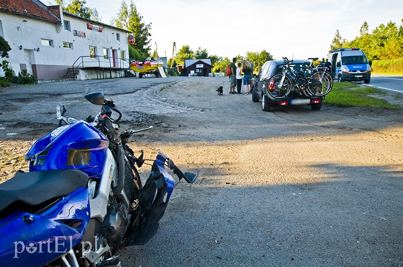 Elbląg, Groźny wypadek motocyklisty Elbląg, Groźny wypadek motocyklisty