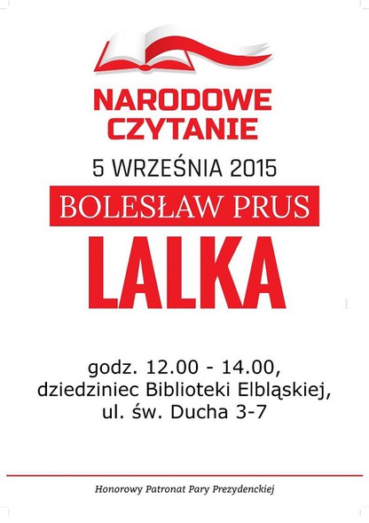 Elbląg, 4. Narodowe Czytanie w Bibliotece!