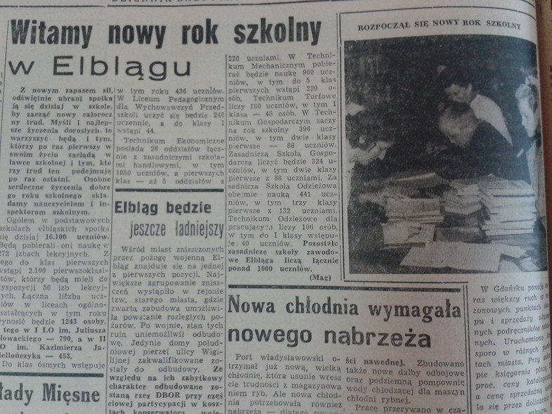 Elbląg, Witamy nowy rok szkolny w Elblągu