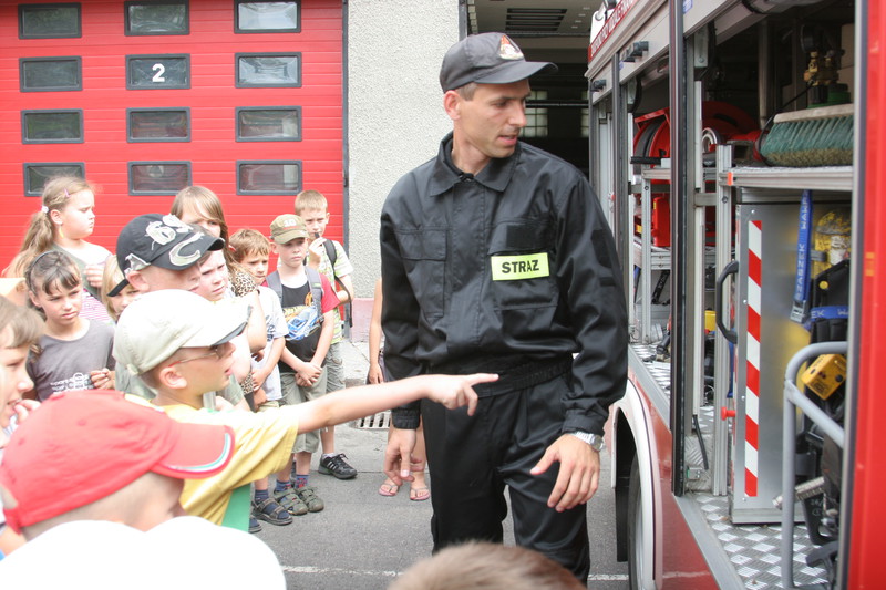 Elbląg, Dzieci chętnie odwiedzają strażaków