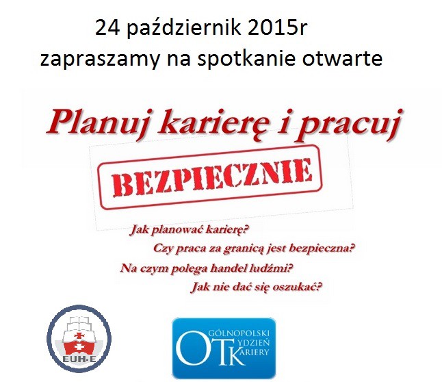 Elbląg, Planuj karierę i pracuj bezpiecznie Elbląg, Planuj karierę i pracuj bezpiecznie