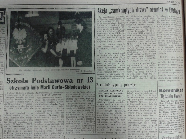 Elbląg, Akcja "zamkniętych drzwi" również w Elblągu