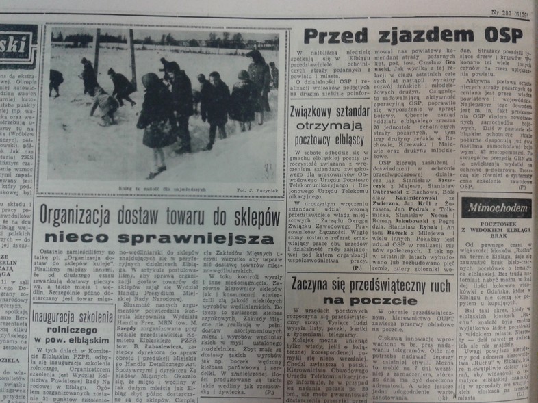 Elbląg, Pocztówek z widokiem Elbląga brak