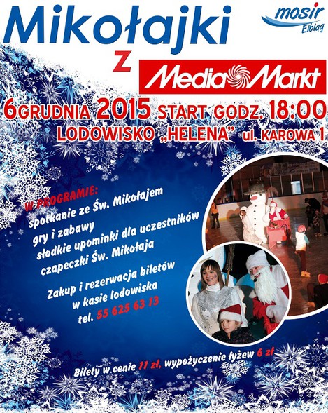 Elbląg, Już dziś bądź razem ze św. Mikołajem na lodowisku Elbląg, Już dziś bądź razem ze św. Mikołajem na lodowisku