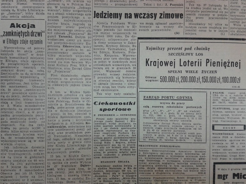 Elbląg, Jedziemy na wczasy zimowe