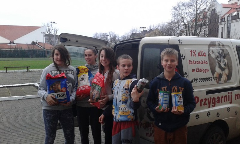 Elbląg, Zebrali prawie 600 kg karmy