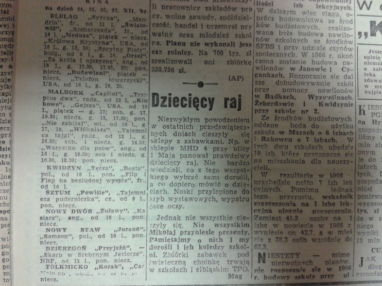 Elbląg, Dziecięcy raj