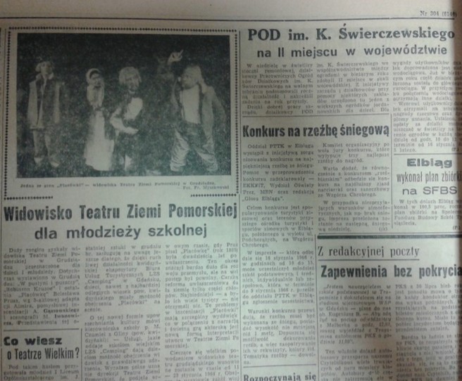 Elbląg, Konkurs na rzeźbę śniegową