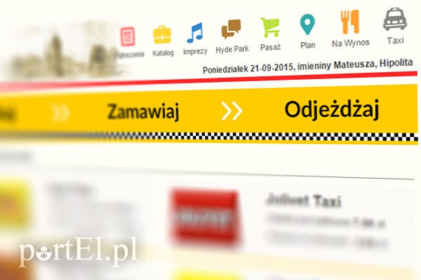 Zamów taxi przez smartfona