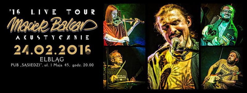 Elbląg, Maciek Balcar akustycznie u Sąsiadów