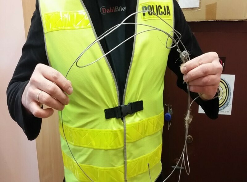 Elbląg, Zabezpieczone przez policjantów wnyki  kłusownicze,