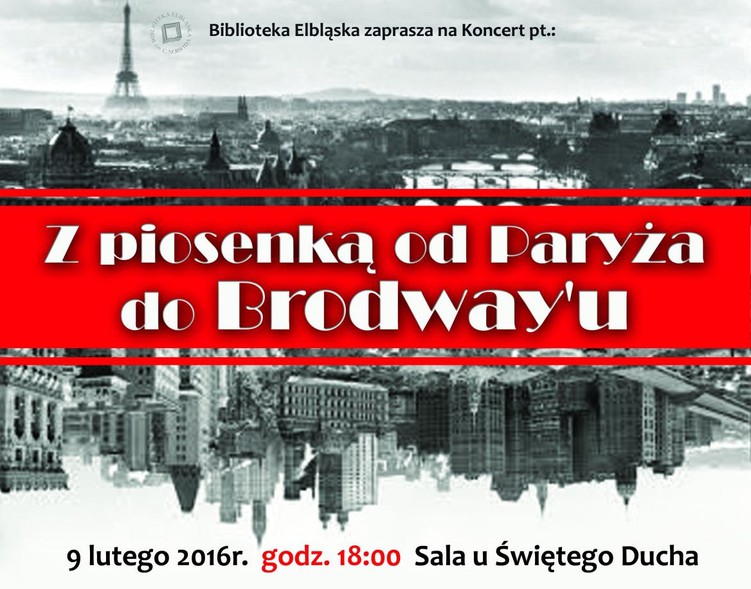 Elbląg, Z piosenką od Paryża do Brodway'u. Koncert w bibliotece