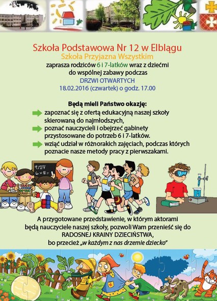Elbląg, Drzwi otwarte w SP 12