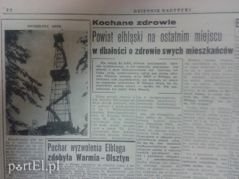 Elbląg, Powiat elbląski na ostatnim miejscu w dbałości o zdrowie swych mieszkańców