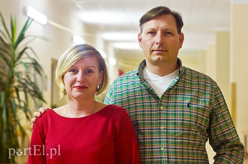 Elbląg, Tomasz Miązek i Marta Drózda- Kulkowska - dyrygentka chóru